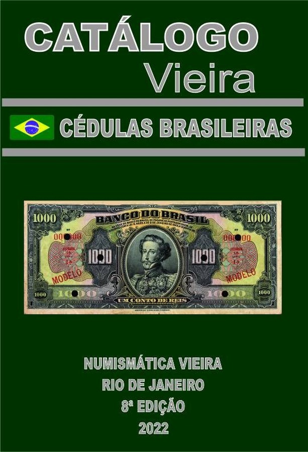 Capa de Catálogo Vieira de Cédulas Brasileiras – 8ª edição