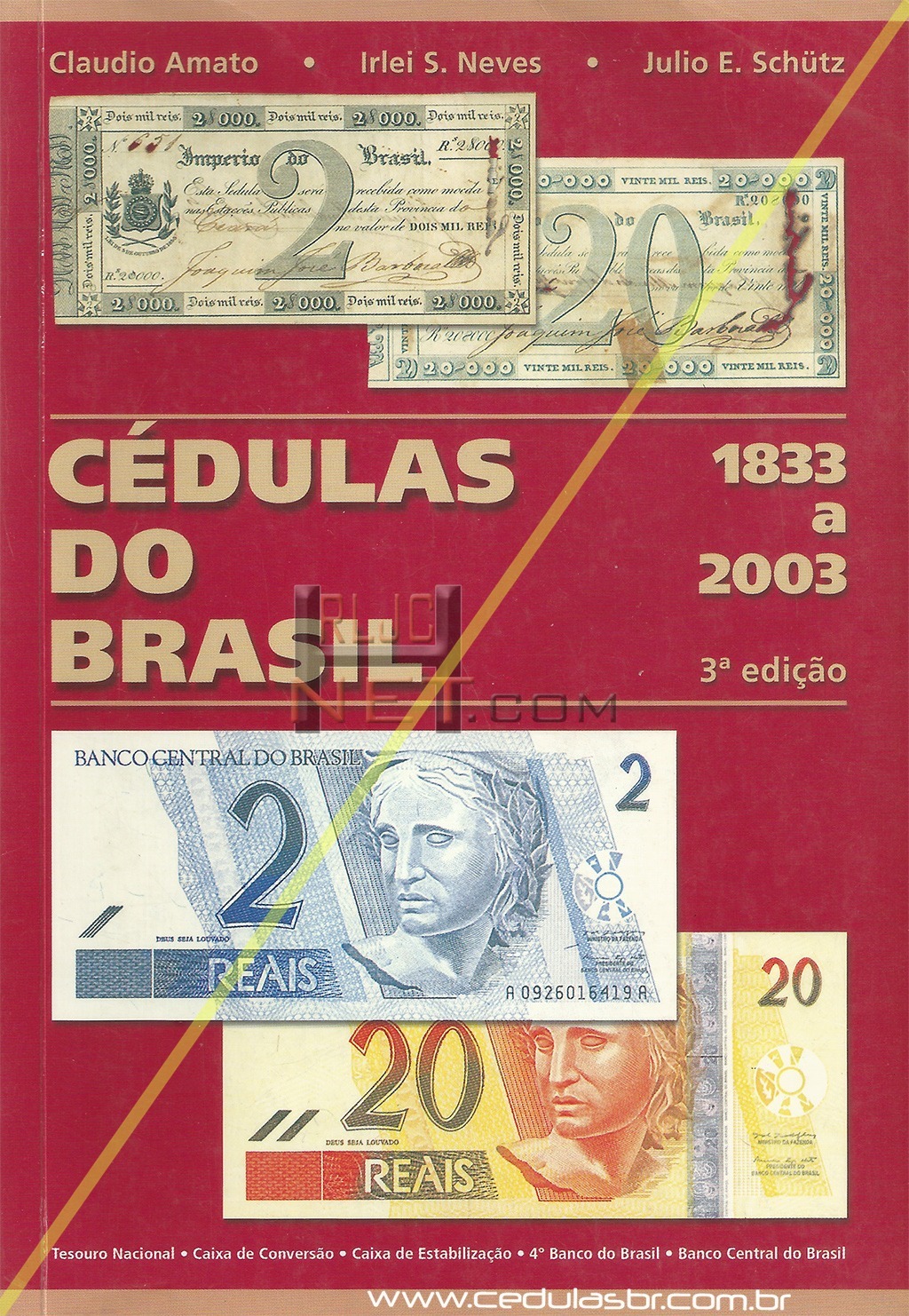 Capa de Cédulas do Brasil: Império–República – 3ª edição