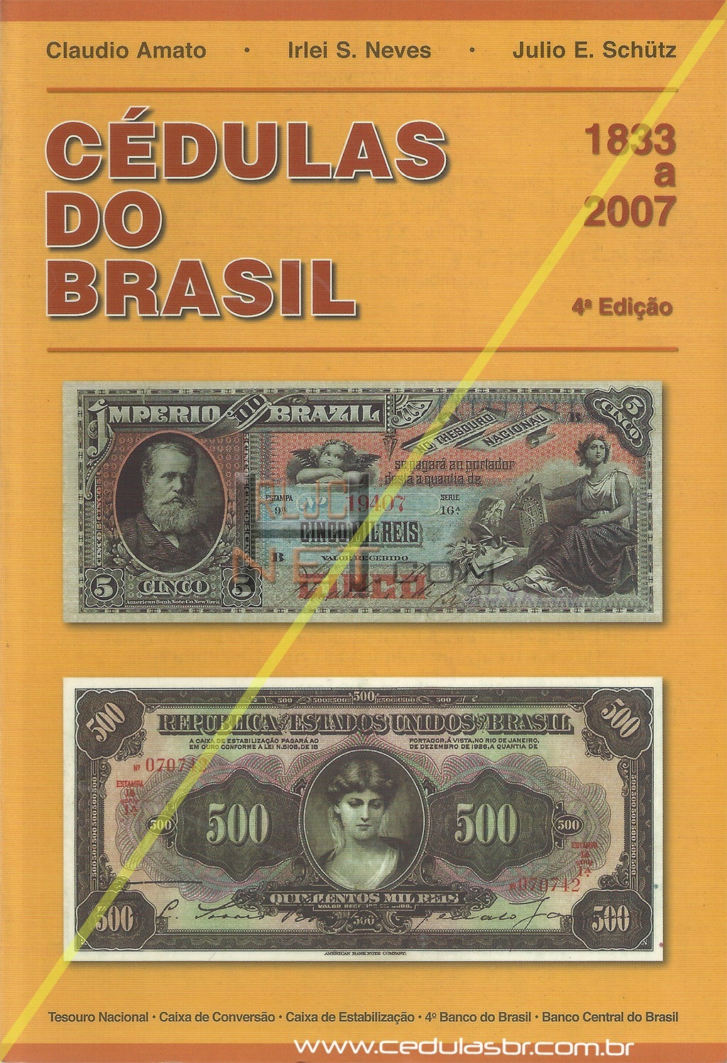 Capa de Cédulas do Brasil: Império–República – 4ª edição