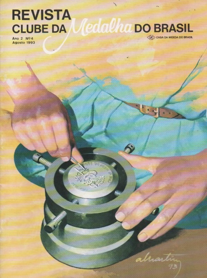 Capa de Revista do Clube da Medalha – Ano 2 num.4 (Agosto de 1993)
