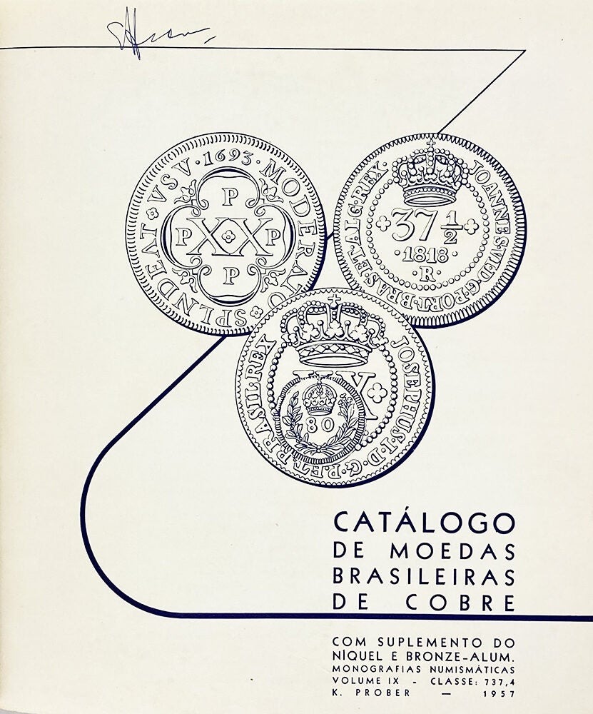 Capa de Catálogo de Moedas Brasileiras de Cobre com Suplemento do Níquel e Bronze-Alumínio