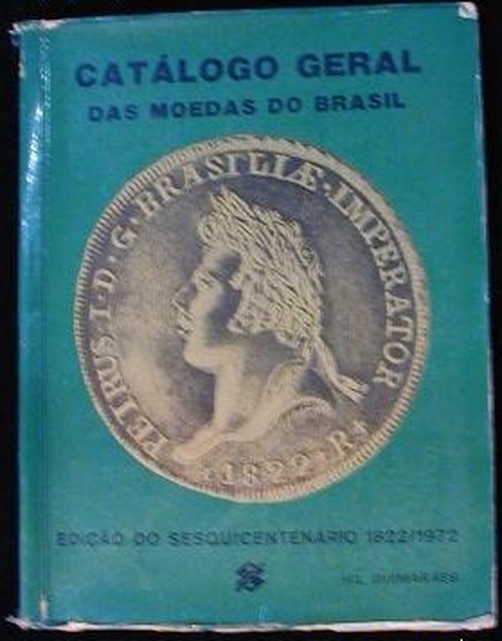 Capa de Catálogo Geral das Moedas do Brasil – Edição do Sesquicentenário